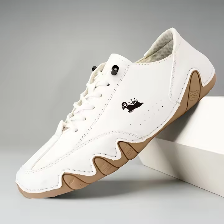 Zapatos De Cuero Para Hombre Moda Casual Comodidad Exterior Caminar Botas De Tobillo Lujo Zapatos Casuales 2023 Antideslizantes Impermeables Talla Verdadera - 1
