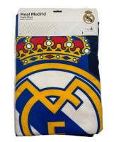 Toalla para Playa Piscina Real Madrid Azul Oficial 70x140cm infantil de microfibra para niños - details 1