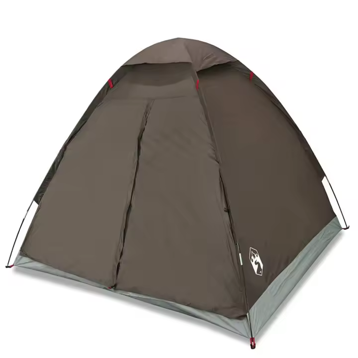 vidaXL Tienda de campaña iglú para 4 personas impermeable marrón - 1