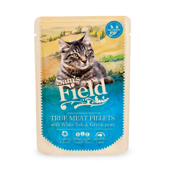 Sam's Field  Pescado Blanco con guisantes 85 gr - 1