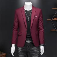 Chaleco De Novio Casual Para Hombre Marca Alta Color Sólido Diseño De Negocios Blazer De Boda Top De Traje Chaqueta De Moda - details 22