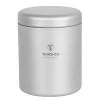 Caja De Té De Titanio Tomshoo Mini Estuche De Alimentos Portátil Ultraligero Para Café Y Especias 35/80/120/200/300ml - details 2