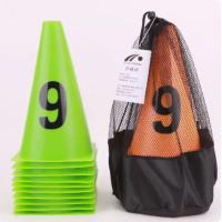 Barrel De Entrenamiento De Fútbol Digital Con Conos Triangulares Y Números 0-9 Para Bloqueo De Carretera Colorido Tamaño 23cm - details 3