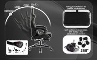 Silla de Orden ergonómico con soporte lumbar Negro - details 2