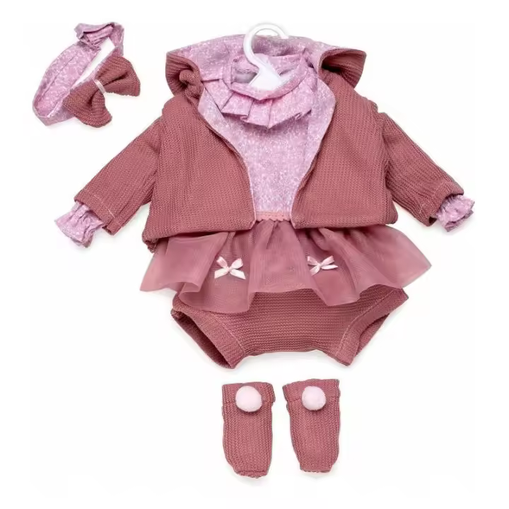 TRAJE CONJUNTO VESTTIDO SALMON 52 CM DE BERBESA - 1