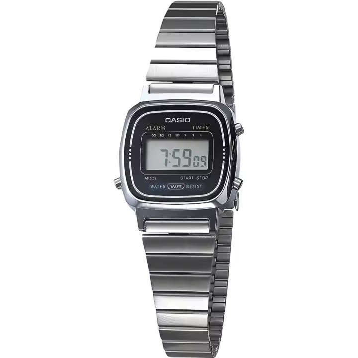 Reloj casio collection LA670WEA-1EF cronografo multifuncional - acero inoxidable - water resist - 1