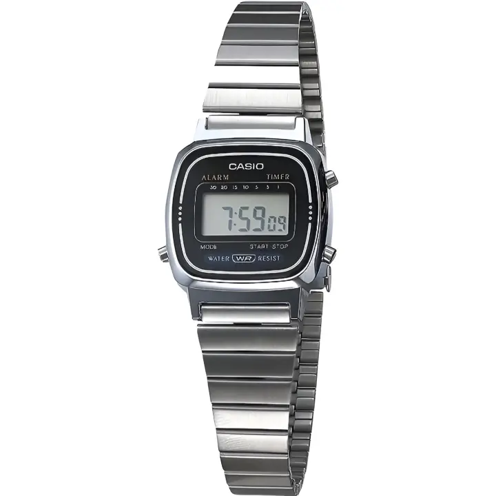 Reloj casio collection LA670WEA-1EF cronografo multifuncional - acero inoxidable - water resist - 1