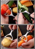 Pelador De Verduras Y Frutas De Acero Inoxidable Multiusos Para Patatas Zanahorias Y Frutas Herramientas De Cocina Ecológicas Y Resistentes - details 10