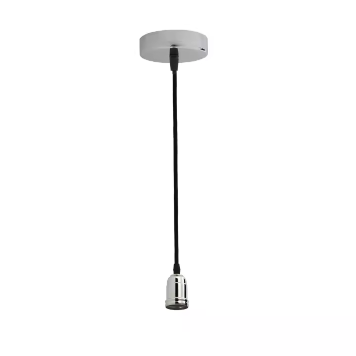 Orion91 PENDEL METAL PLATA E27 MAX. 60W 1,5M Deco BL.1 - 1