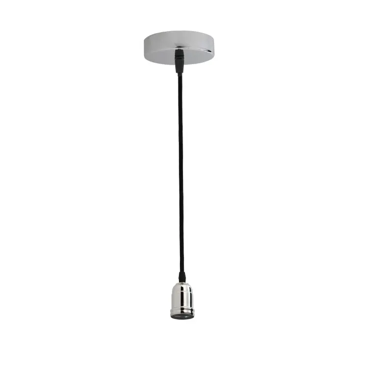 Orion91 PENDEL METAL PLATA E27 MAX. 60W 1,5M Deco BL.1 - 1