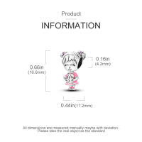 Encantadores Colgantes De Animales De Plata Para Mujer Joyería De Pulsera Y Collar Forma Irregular Sin Certificación - details 110