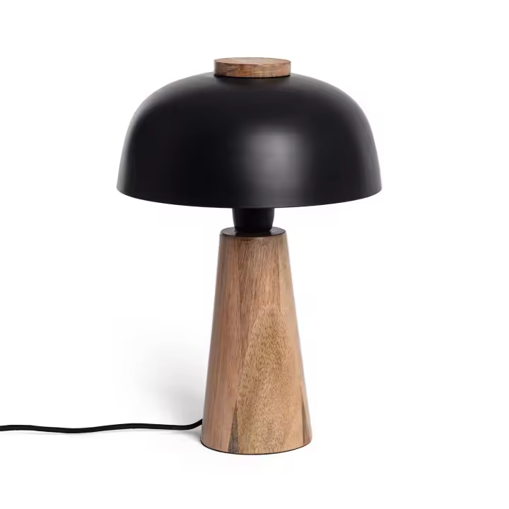Ledkia Lámpara de Mesa Metal Nagama Negro - 1