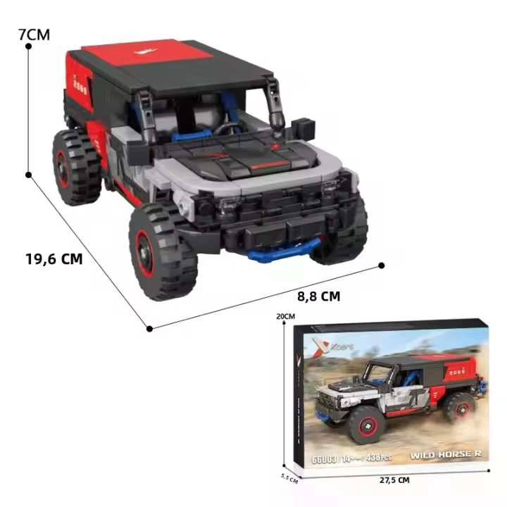 Bloques De Construcción De Coche Rally Off-Road 438PCS SUV De Carreras En La Ciudad Juguetes Educativos DIY Para Niños Regalos De Vacaciones MOC Bloques De Modelado - 1