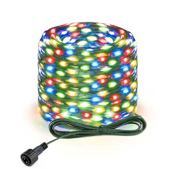 Luces De Navidad LED Super Brillantes 24V Cadena De Luces Verde Alambre Impermeable Para Exterior Decoración De Jardín Guirnalda De Fairy Para Exterior - 1