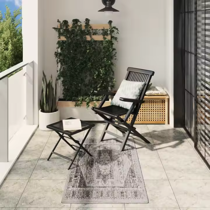 vidaXL Alfombra de interior/exterior diseño vintage ARBIZU 80x150 cm - 1
