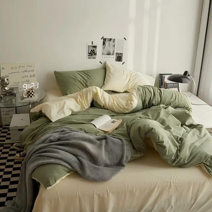 Juego de Funda Nórdica 4 Piezas de Alta Calidad Ropa de Cama, Tejido de Algodón, Tacto Extra Suave, Varios Tamaños Disponible - 1