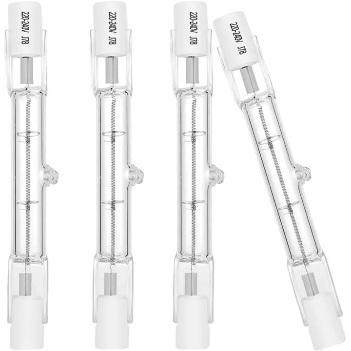 Bombilla Halógena R7S de 78 mm, 120 W, 230 V, 1600 lm, Luz Blanca Cálida, 2700 K, Tipo T3 J, para Seguridad, Iluminación y Farolas - 1