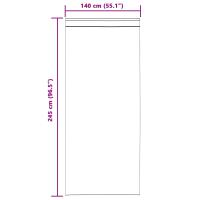 Cortinas opacas vidaXL con cinta superior 2 pcs de terciopelo gris claro - details 6