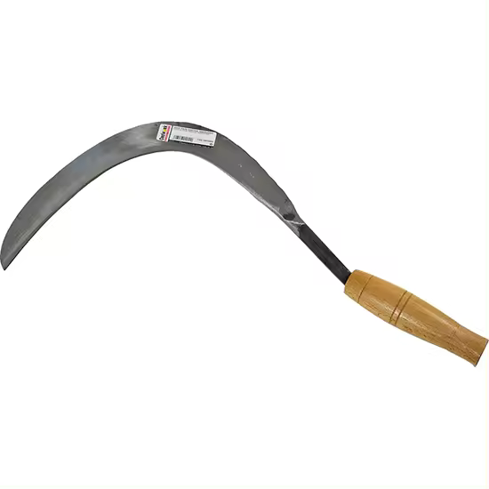 Orework Hoz País Ancha Mediana de Acero de Alta Calidad con Mango de Madera - 1