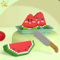 Mini Bloques De Construcción Micro Fruta HUIQIBAO 3D Diamante Modelo Limón Juguetes De Ciudad Para Niños Regalo Unisex ABS Sin Batería - details 2