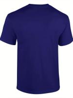 Camiseta De Algodón Puro 100% Para Hombre Estampado De Bandera De Estados Unidos Estilo Casual Cuello Redondo Manga Corta Cómoda Y Transpirable Para El Verano - details 5