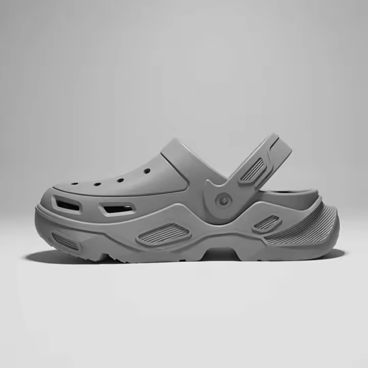 Sandalias De Hombre EVA Con Plataforma Y Tacón Medio Antideslizantes Impermeables Cómodas Suaves Para Exterior Zapatillas De Salto Alto - 1