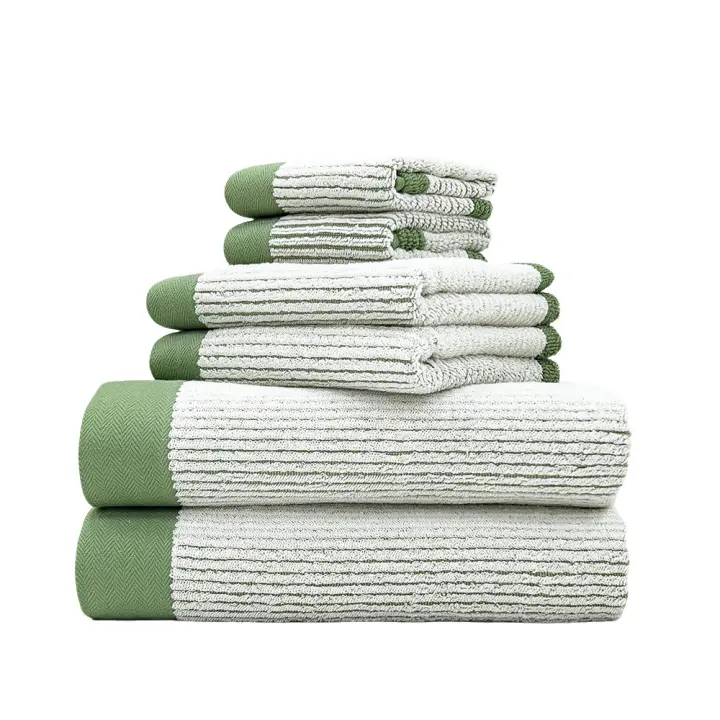 Juego de toallas de Baño de Algodón de 6 piezas Suave y absorbente - 1