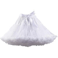 Falda De Túnel A-Line Para Mujer Lolita Cosplay Con Gran Lazo Underskirt Poliéster Técnica Tejida Multicapa Para Ballet - details 5
