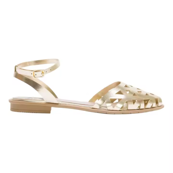 Shoes Sandalias marca Porronet para mujer en color oro - 1