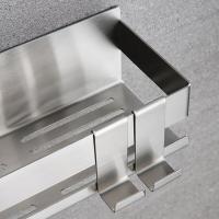 Estante De Ducha De Acero Inoxidable Sin Perforar Organizador De Baño Y Cocina Con Gancho Montado En La Pared Caddy De Malla - details 2