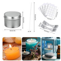 Kit De Velas DIY Con Herramientas Para Fabricación De Velas Incluye Termómetro Cuchara De Mezcla Y Pote De Cera De Acero Inoxidable Suministros Para La Creación De Velas - details 4