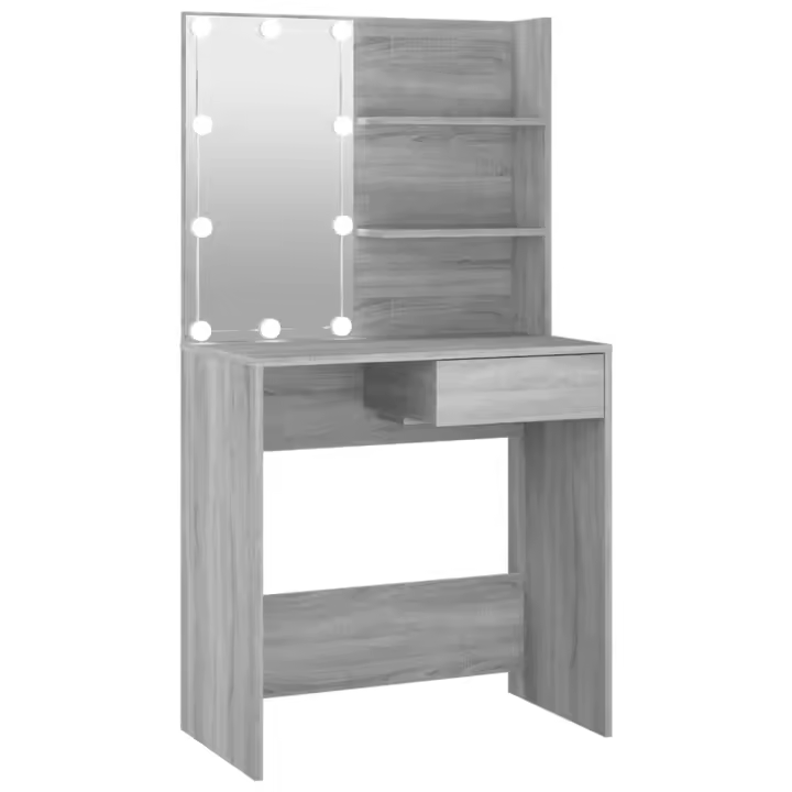 Tocador con Luces LED Blanco Luces 90x42x132,5 Cm - 1