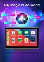 Grabadora De Vidrio Del Coche 10.1 Pulgadas 4K Con Carplay Y Android Auto Dual Lente Navegación GPS Grabación De Video Y FM - details 15