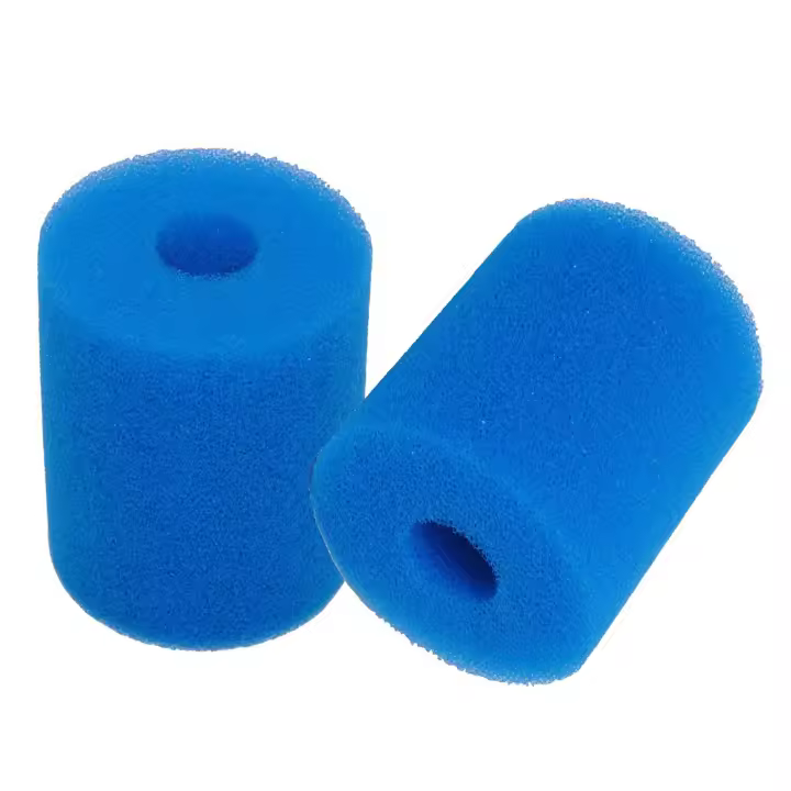 Paquete de 2 esponjas de filtro para Intex tipo H, herramienta de limpieza de bañera de hidromasaje lavable reutilizable, espuma de cartucho de filtro de esponja - 1
