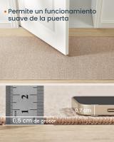 Alfombra Antideslizante de Yute Sintético 80x200 cm, Lavable a Máquina, para Salón, Dormitorio y Comedor, Color Marrón Camello - details 3