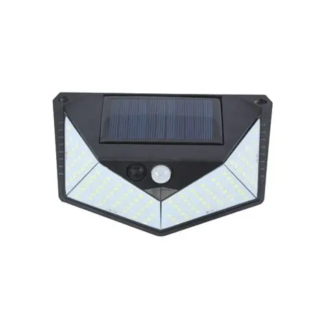 Elbat aplique solar 3 caras - 250lm - luz fria 6500k - sensor movimiento - bateria 1200mah - 1