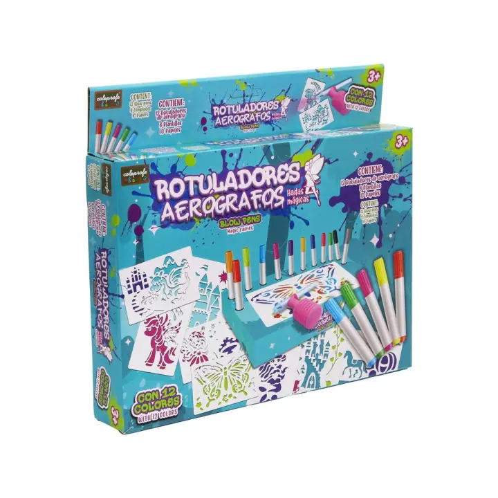 Rotuladores Aerógrafos Set Hadas Mágicas Dibujo y pintura COLEPROFE - 1