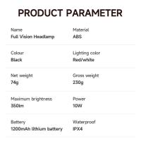 Linterna Frontal LED COB Recargable USB Con Sensor De Movimiento 5 Modos De Iluminación Torcha De Cabeza Para Camping Pesca Y Trabajo - details 8