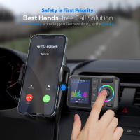 Transmisor FM Inalámbrico Con Pantalla De Color Grande 2.4A QC3.0 Dual USB Carga Rápida Manos Libres Llamada Adaptador De Audio Para Coche MP3 Juguete De Audio - details 2