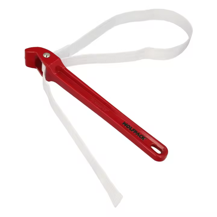 Llave cinta nylon aluminio 30 cm.  cinta de 98 cm. llave de filtro aceite, llave para tubos, llave aflojatodo, llave de correa. - 1