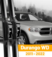 Limpiaparabrisas Delantero Para Dodge Durango WD 2011-2022 SRT Accesorios De Ventanas De Silicona Original 2021 2020 Recambio De Llanta De Ventilador - details 0