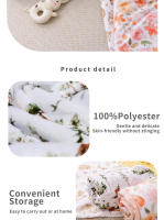 Elinfant 2 Capas De Minky Cobija Bebé Para Dormir Suave Cálida Y Cómoda Envoltura De Recién Nacido Para Bebés Recién Nacidos Y Niños Menores De 3 Años Unisex - details 8