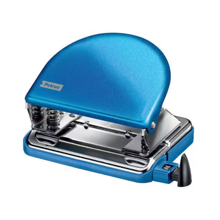 TALADRO METALICO MODELO 52 WOW CAPACIDAD 20 HOJAS COLOR AZUL PETRUS 626518 - 1