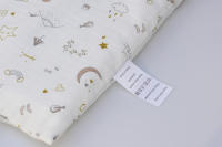 LALA - Barandilla de Cama para Bebe desmontable y lavable, Gasa de Algodón Puro, almohadilla protectora anticolisión para Barandilla de Cama para Bebe Dream 60*30*3 desmontable, - details 9