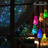 Lámpara Decorativa Solar Para Jardín Navidad Con Campana De Viento Y Luz UV 6 LED Exterior Para Patio Balcon Decoración Hogar - details 0