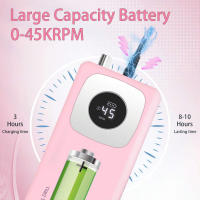 Máquina De Uñas Profesional 45000RPM Para Remover Polvos De Gel Y Arte De Uñas Portátil Herramienta De Archado Para Uñas De Acrílico Y Gel - details 2