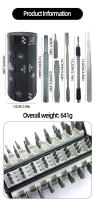 Juego De Destornilladores De 128 En 1 Precisión Para Reparación Electrónica Herramienta Profesional Con Caja Portátil Incluye Phillips Torx Y Mecánico Magnético - details 1