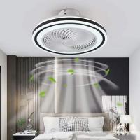 50WVentilador de techo de 10,3 pulgadas con luz, ventilador 2 en 1, con mando a distancia, tres velocidades, atenuación de tres colores, sincronización de 6 velocidades, apto para dormitorios y salones - details 8