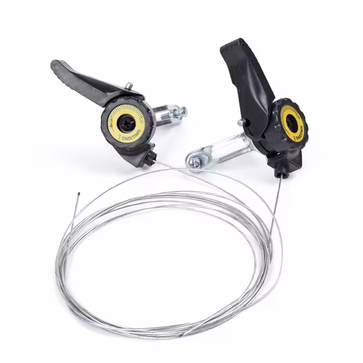 Par De Mandos De Cambios Para Bicicleta Universal 15/18/21 Velocidades Con Triger De Cable Para Bicicleta De Montaña Color Negro - 1