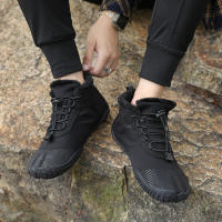 Botas De Invierno Para Hombres Y Mujeres Zapatos Casuales De Nieve Botas De Pies Calientes Para Exteriores Trabajo Zapatillas De Neopreno Cremallera Ajuste Tamaño 36-47 - details 28